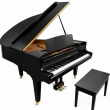 2013 Kawai GM10 baby grand piano, satin ebony - Grand Pianos
